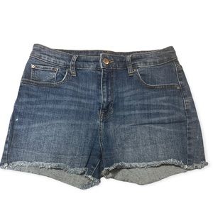 Sale-Gap High Rise Cutoff Jean Shorts, Medium Wash Blue, Denim Cutoffs, Size 6